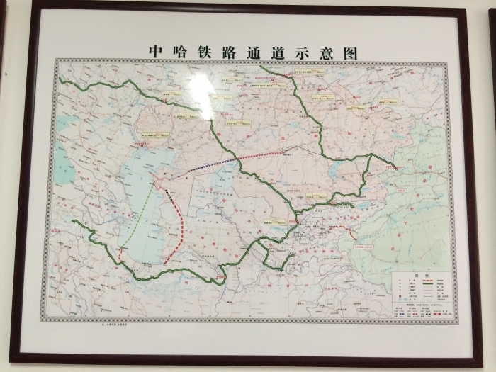 中哈铁路通道示意图